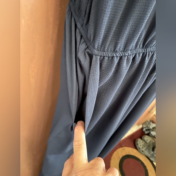 Kismet XL jumper with zippered front full length pant bottoms in a medium blue. - Picture 4 of 8